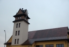 Odnowiona wieża na remizie OSP Czarny Dunajec